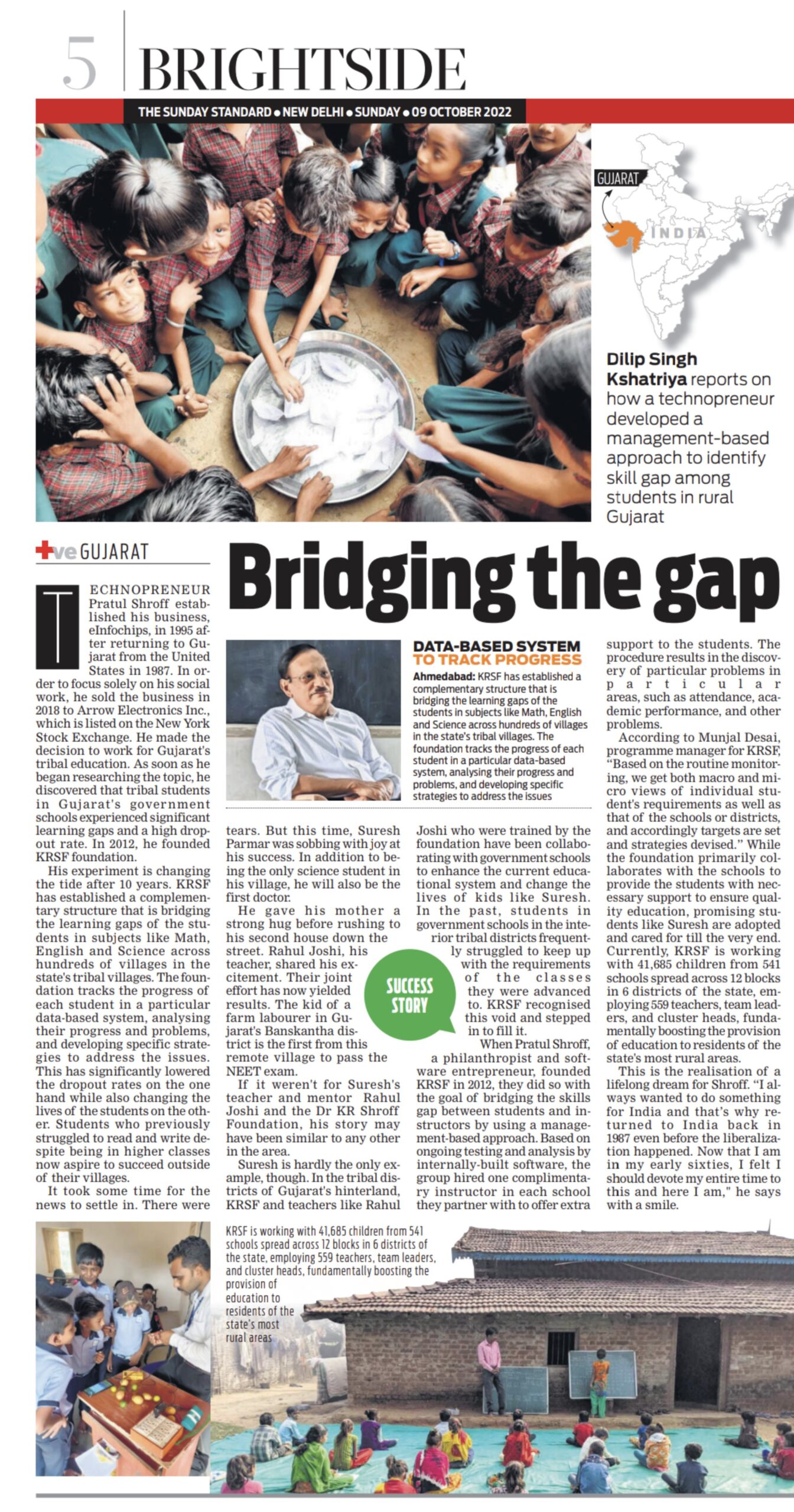 Gujarat’s KRSF foundation is here on a mission to bridge the gap in education of tribal children